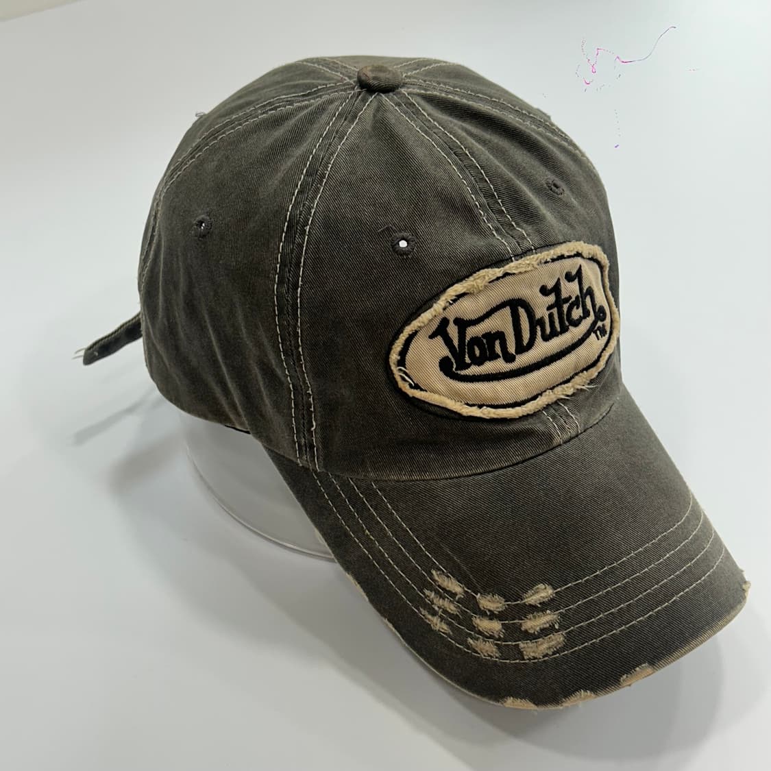 Vondutch 본더치 패치로고 그레이워싱 볼캡 상품이미지3