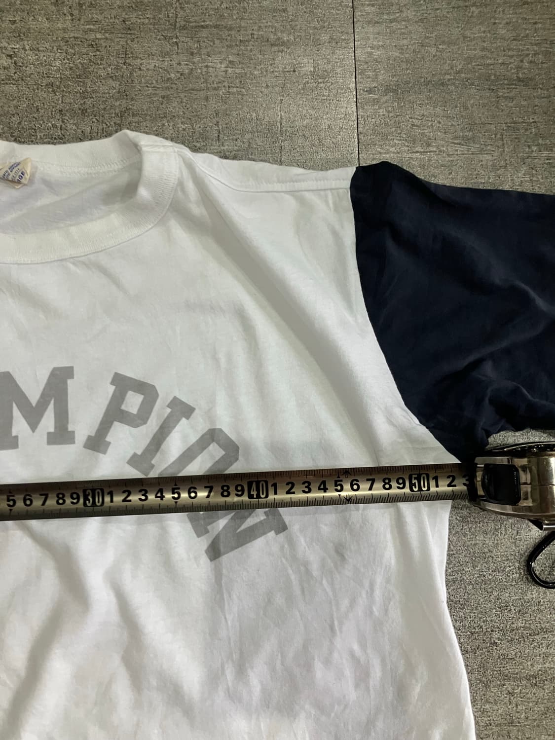 Champion 챔피온 핀터깔y2k 올드스쿨아메카지 90s배색 반팔티셔츠 상품이미지2