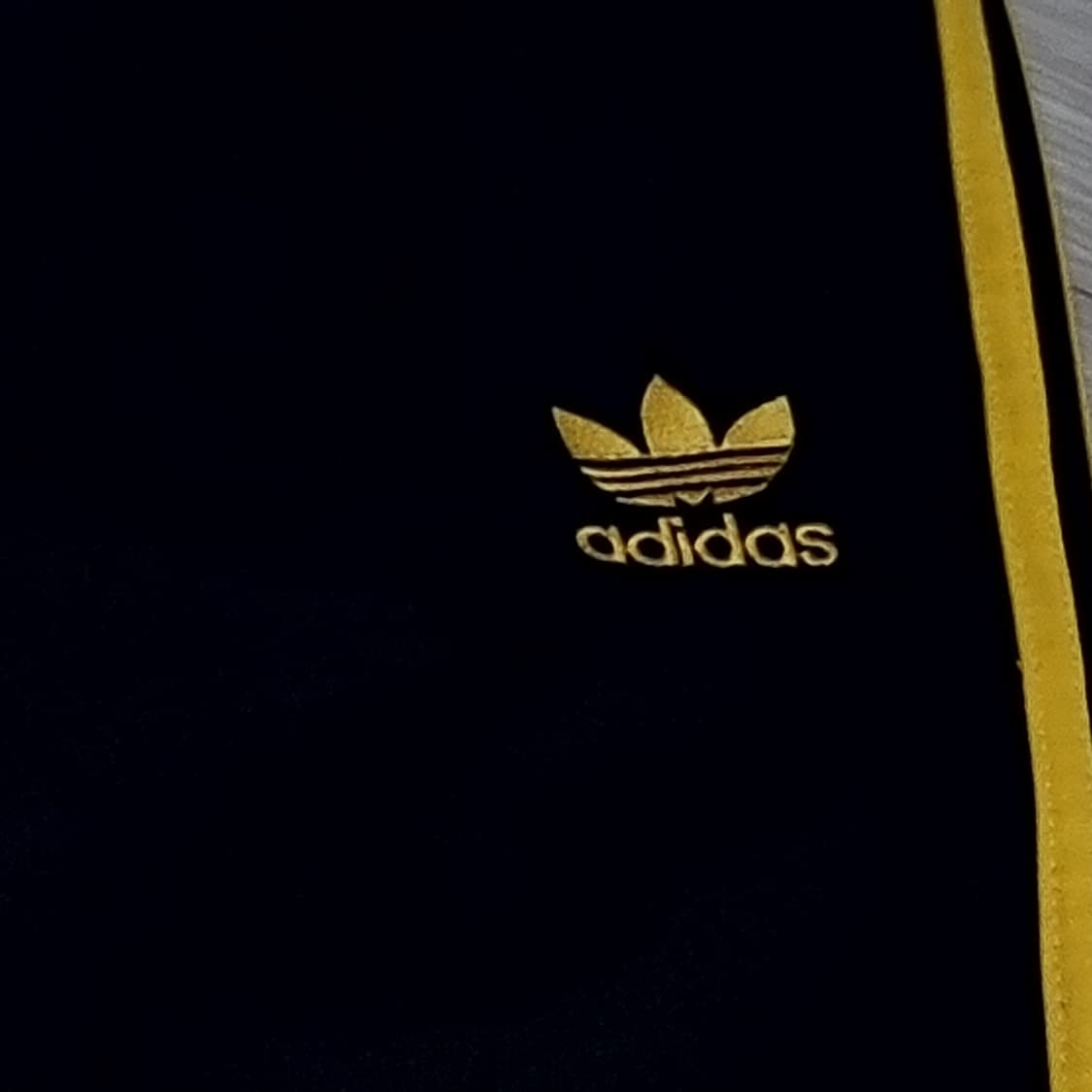 아디다스 삼선 트레이닝 바지 블랙/옐로우(실측) 상품이미지3