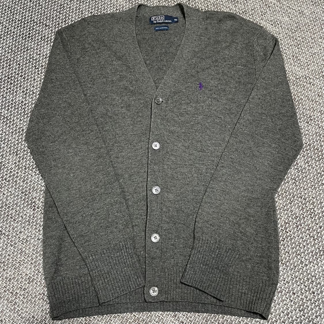 L 폴로 램스울 가디건 상품이미지2