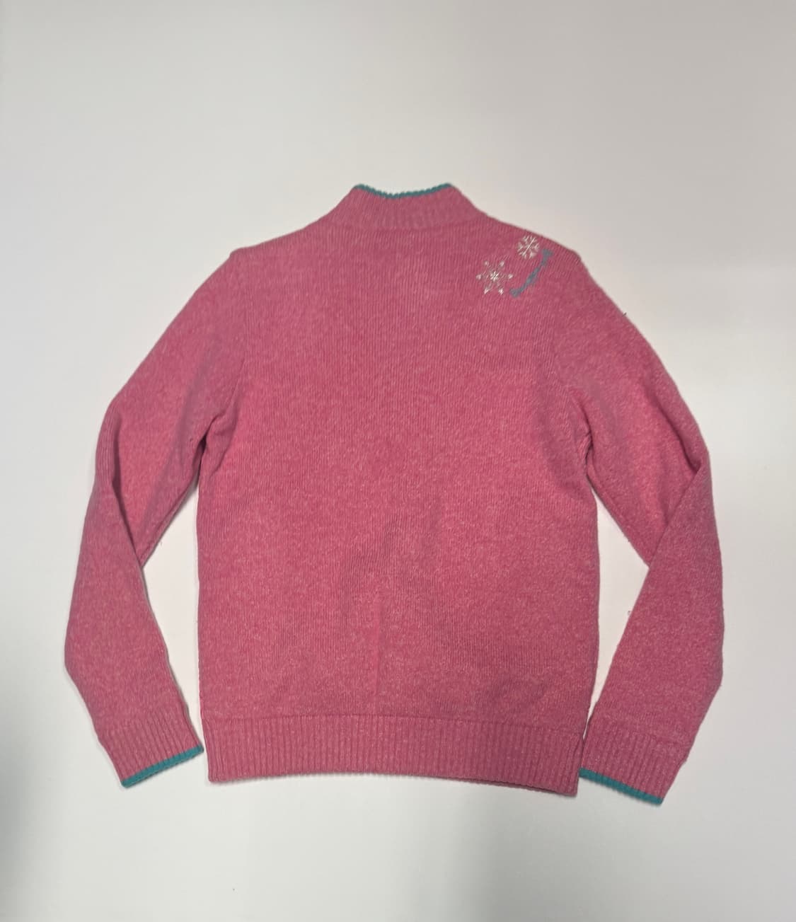 여성 지오송지오 골프 방풍 니트 반집업 핑크 상품이미지2