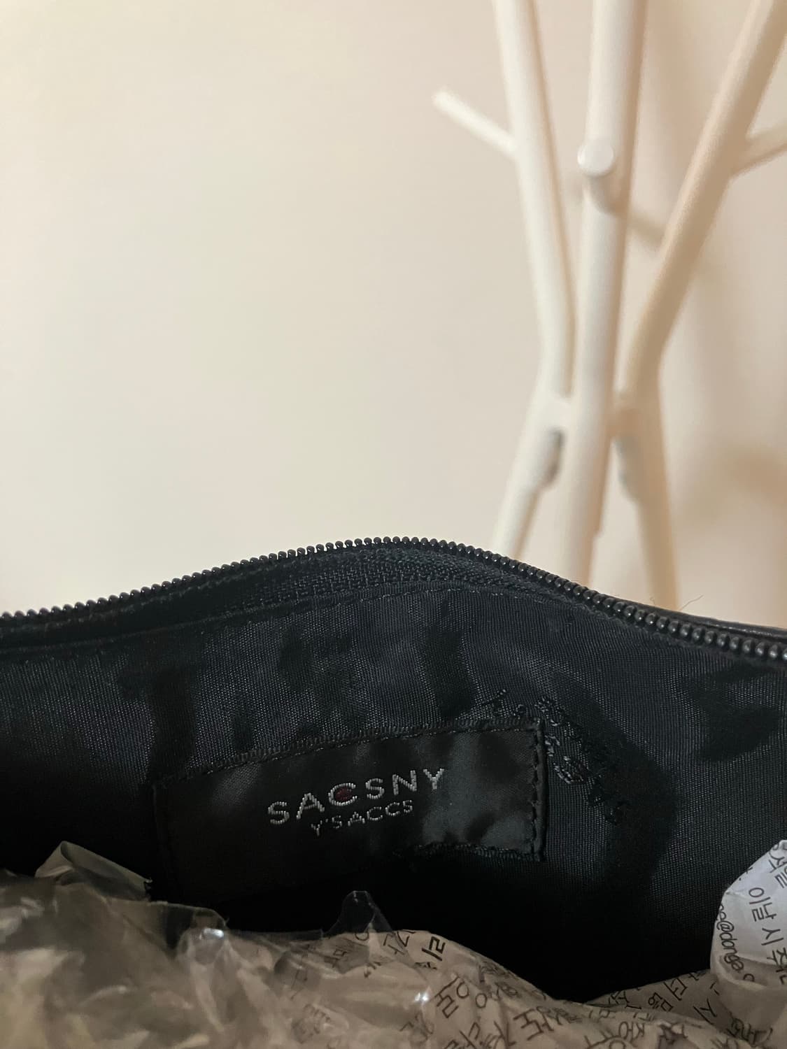 Ysaccs 와이색스 블랙 가죽 호보백 숄더백 미니백 y2k 가방 상품이미지7