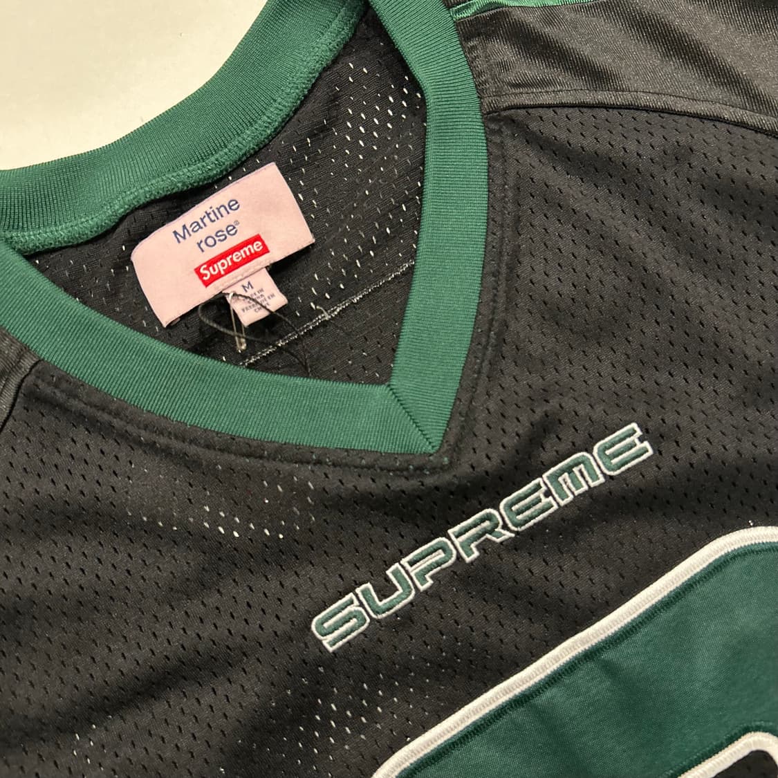 [M] 슈프림 Supreme 마틴로즈 져지 반팔 블랙/그린 B97 상품이미지3