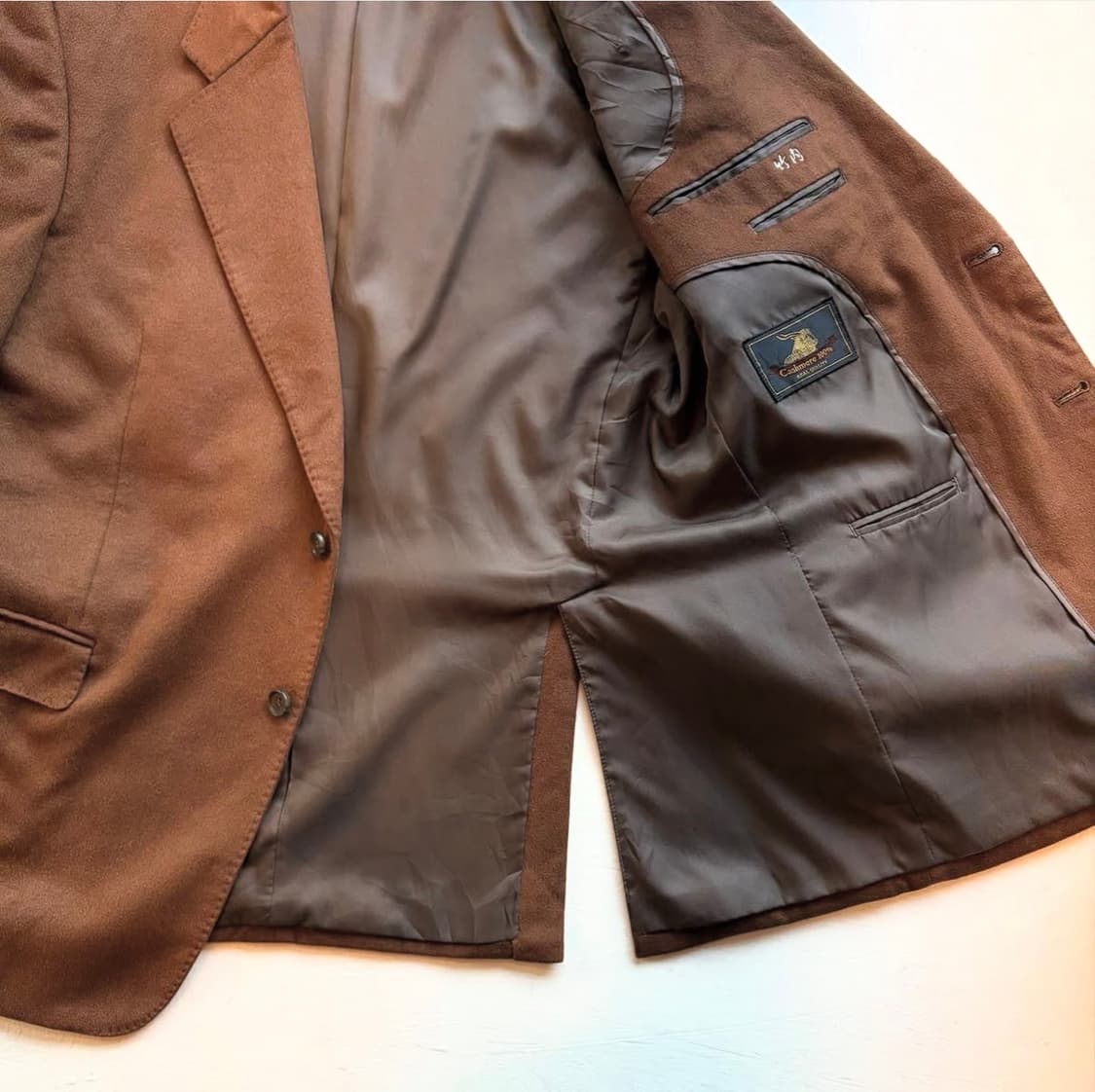 90년대 캐시미어 카멜 블레이저 상품이미지5