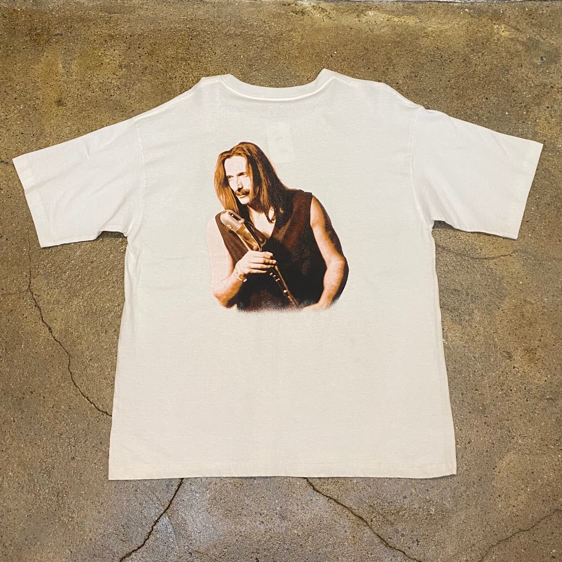 새상품) 미국 빈티지 척 네그론 Chuck Negron 프린팅 반팔티 상품이미지5