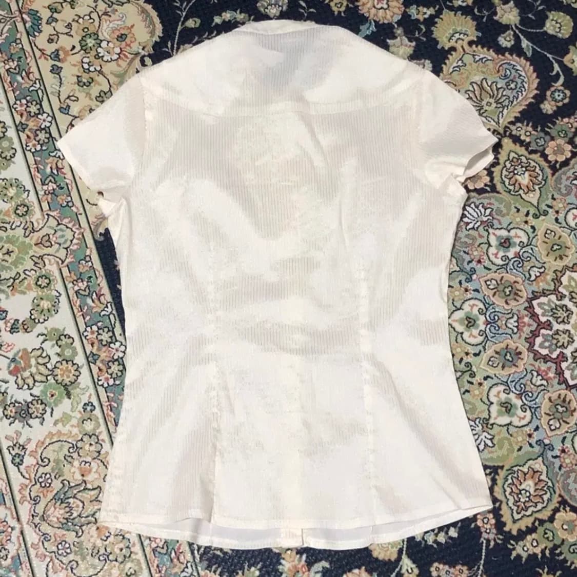 빈티지 새틴 스트라이프 블라우스  상품이미지3