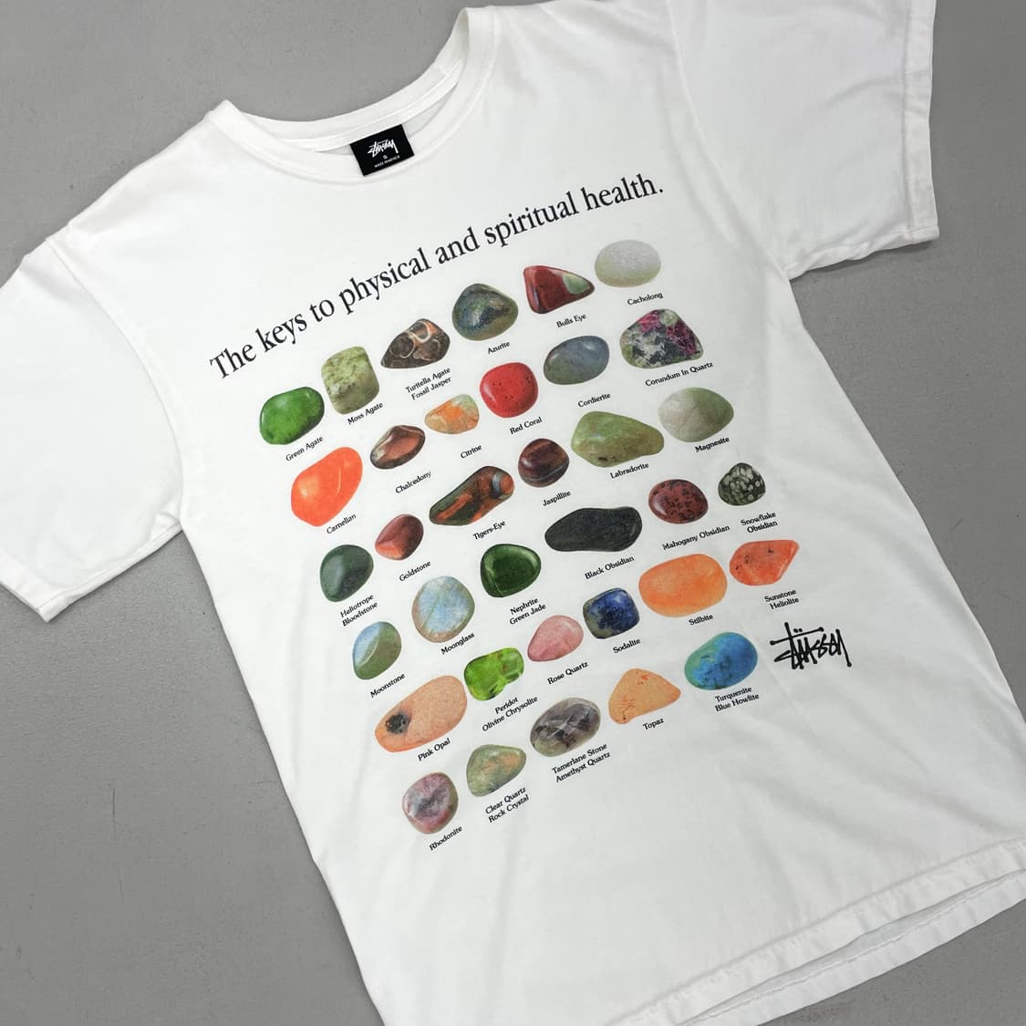 스투시 스톤티 스톤 반팔 티셔츠 화이트 상품이미지2