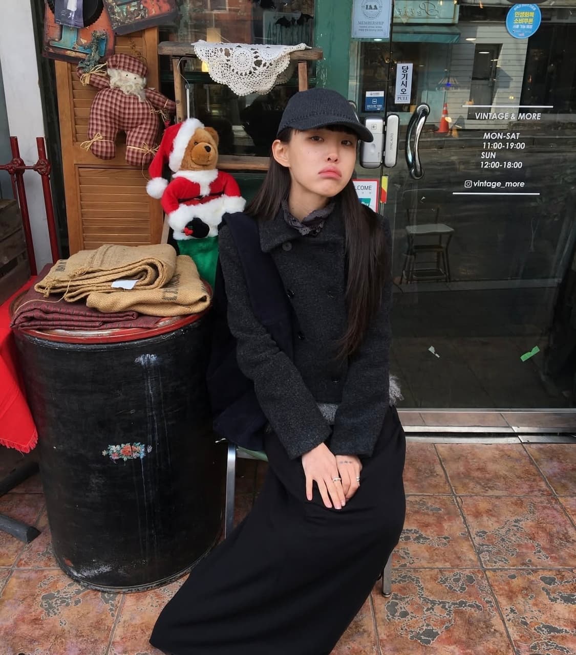 텍스쳐서울 숏코트 블랙 상품이미지2