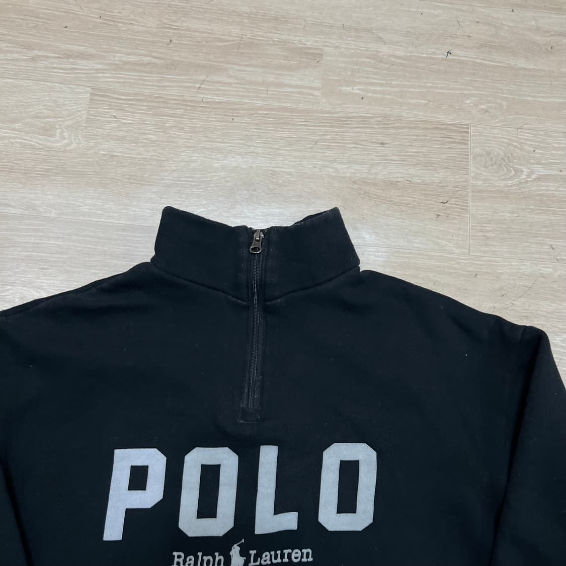 폴로 랄프로렌 빅로고 반집업 맨투맨 [블랙] 2XL/110 상품이미지2