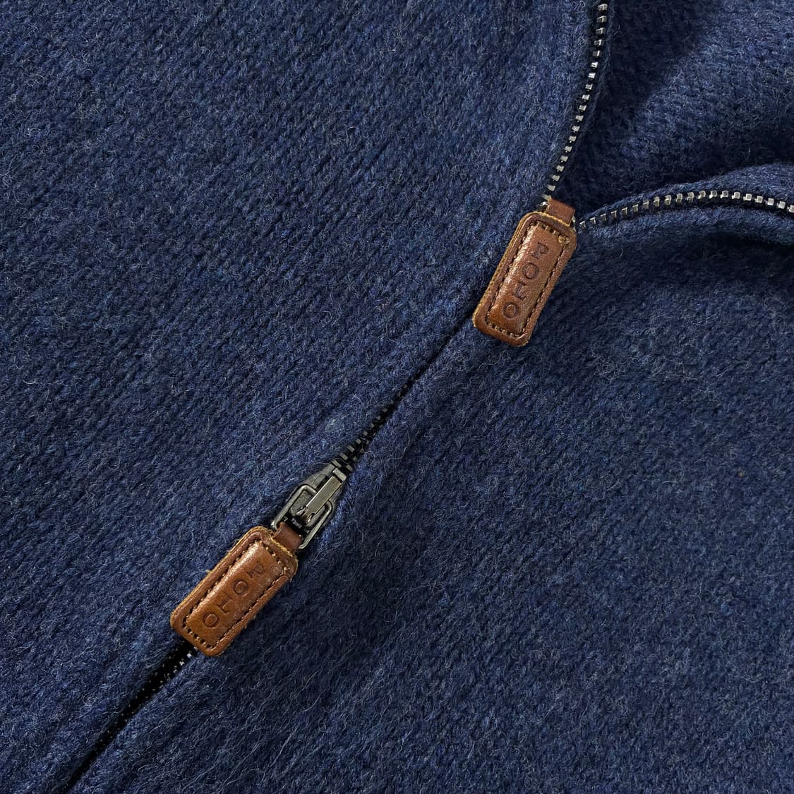 Polo  폴로 랄프로렌 2-way 네이비 램스울 니트 집업  상품이미지4