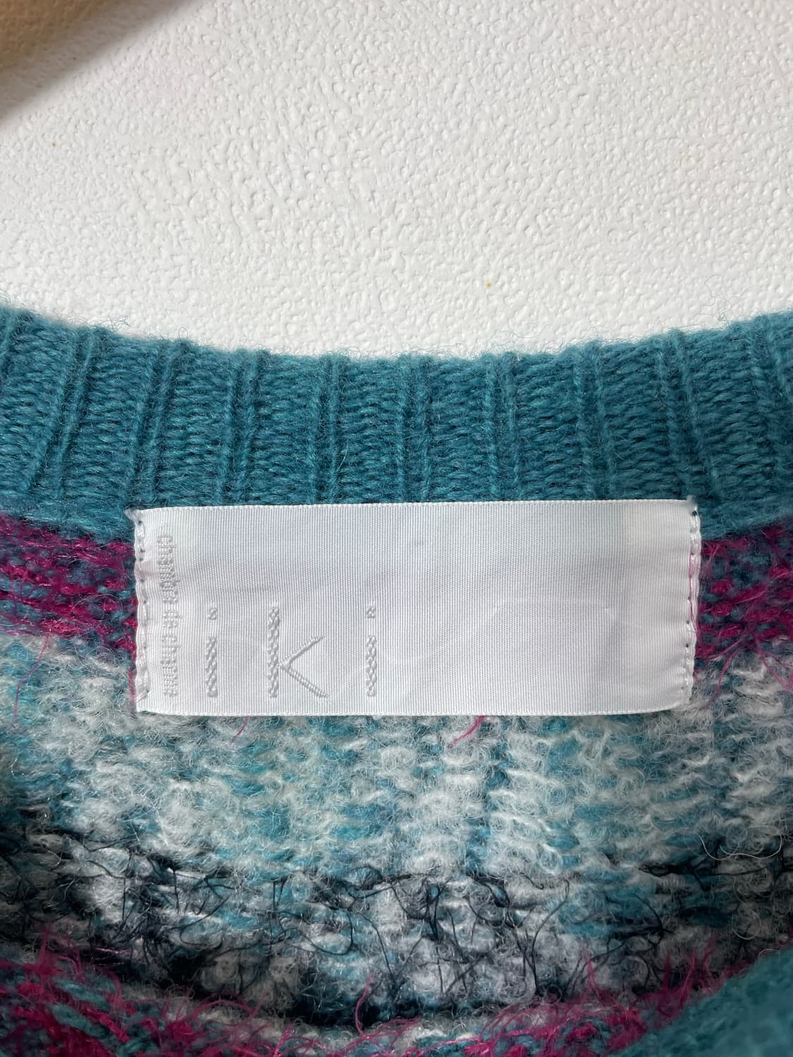 이키Iki 울 패턴 니트 Free - K26 상품이미지4