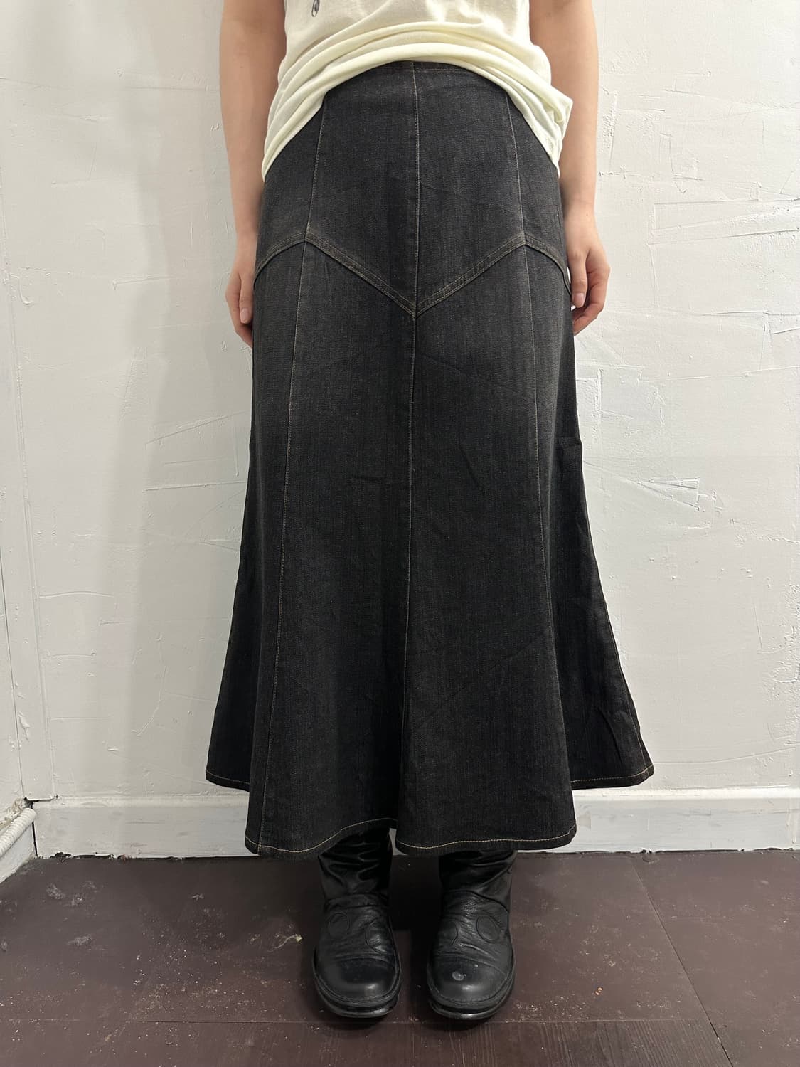 otto denim long skirt 상품이미지1