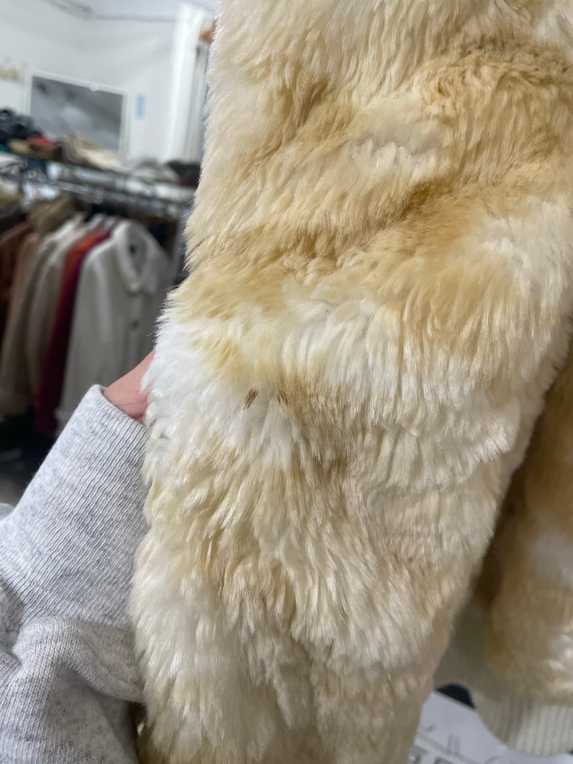 sky bomber two way fur zip-up 상품이미지9