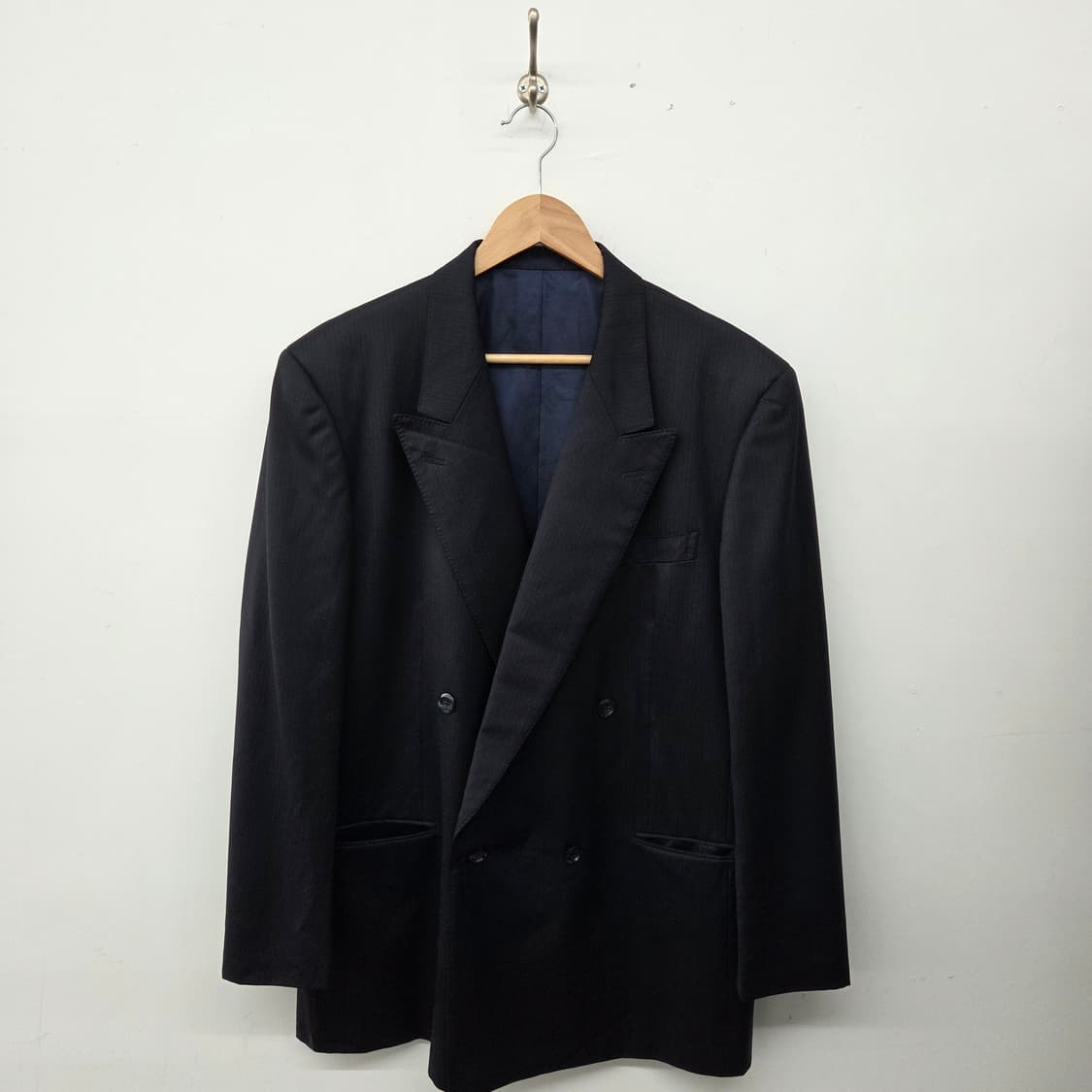 dunhill 던힐 블랙 더블 버튼 정장 자켓 남XL 상품이미지1