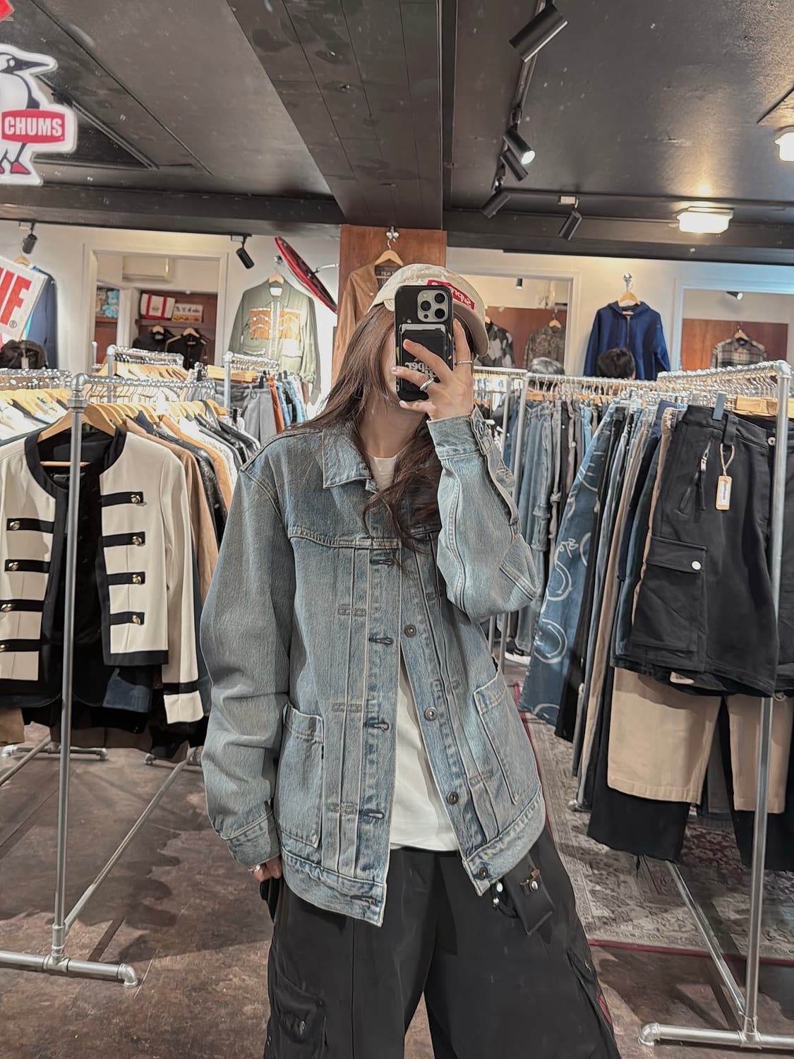 리바이스 빈티지 LMC 블루탭 타입2 트러커 데님자켓 청자켓 M 상품이미지8