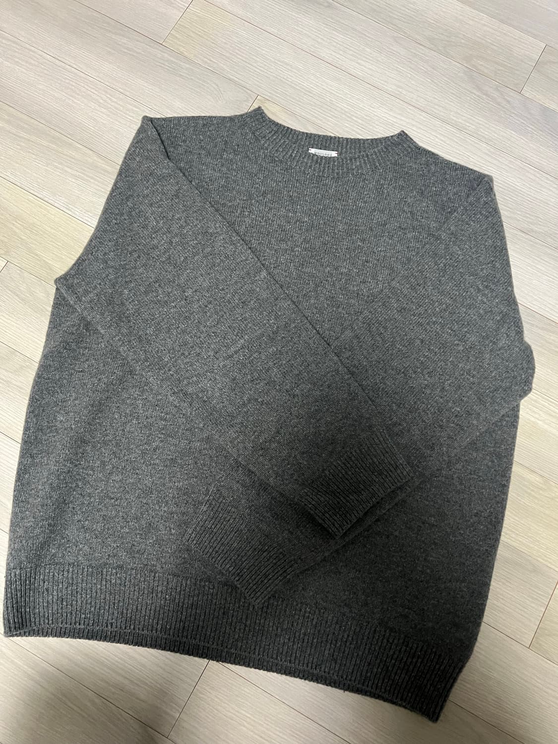 우드비 야크 울 크루넥 니트 그레이 3사이즈 상품이미지1