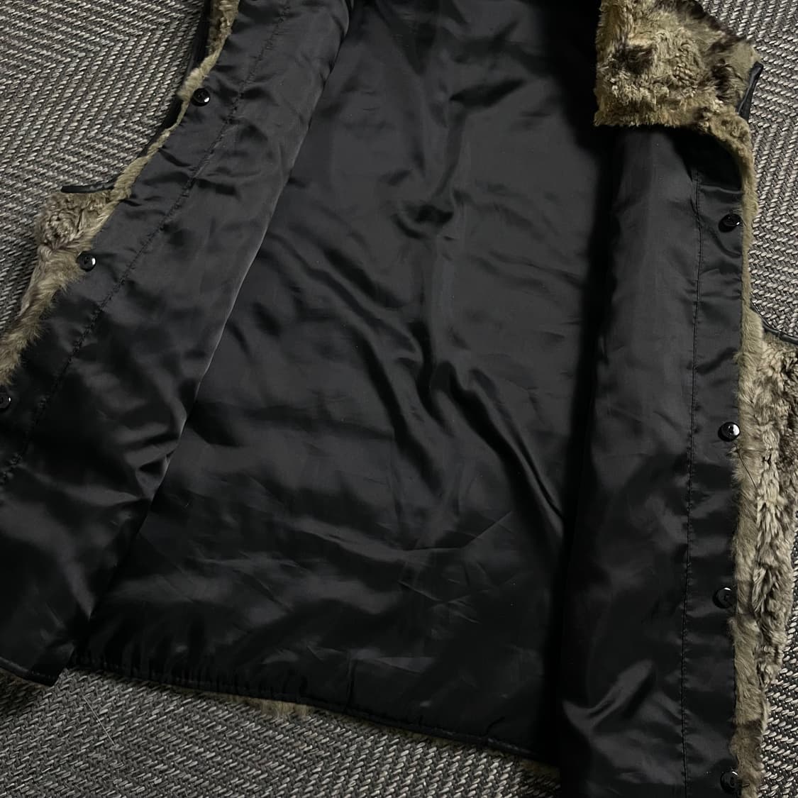 Christian aujard 아카이브 래빗퍼 가죽 자켓 y 4700 상품이미지9