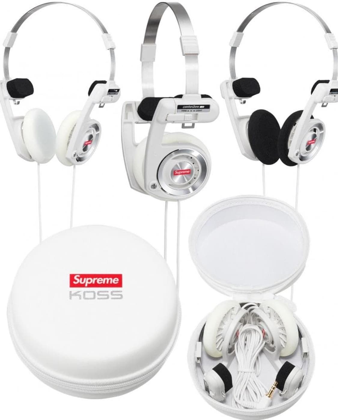 슈프림 supreme koss 코스 포타프로 헤드폰 화이트 상품이미지1