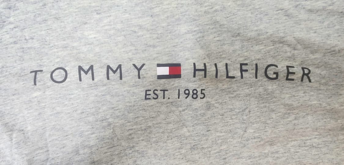 정품 타미힐피거 스몰 로고 반팔 티셔츠 그레이 상품이미지3