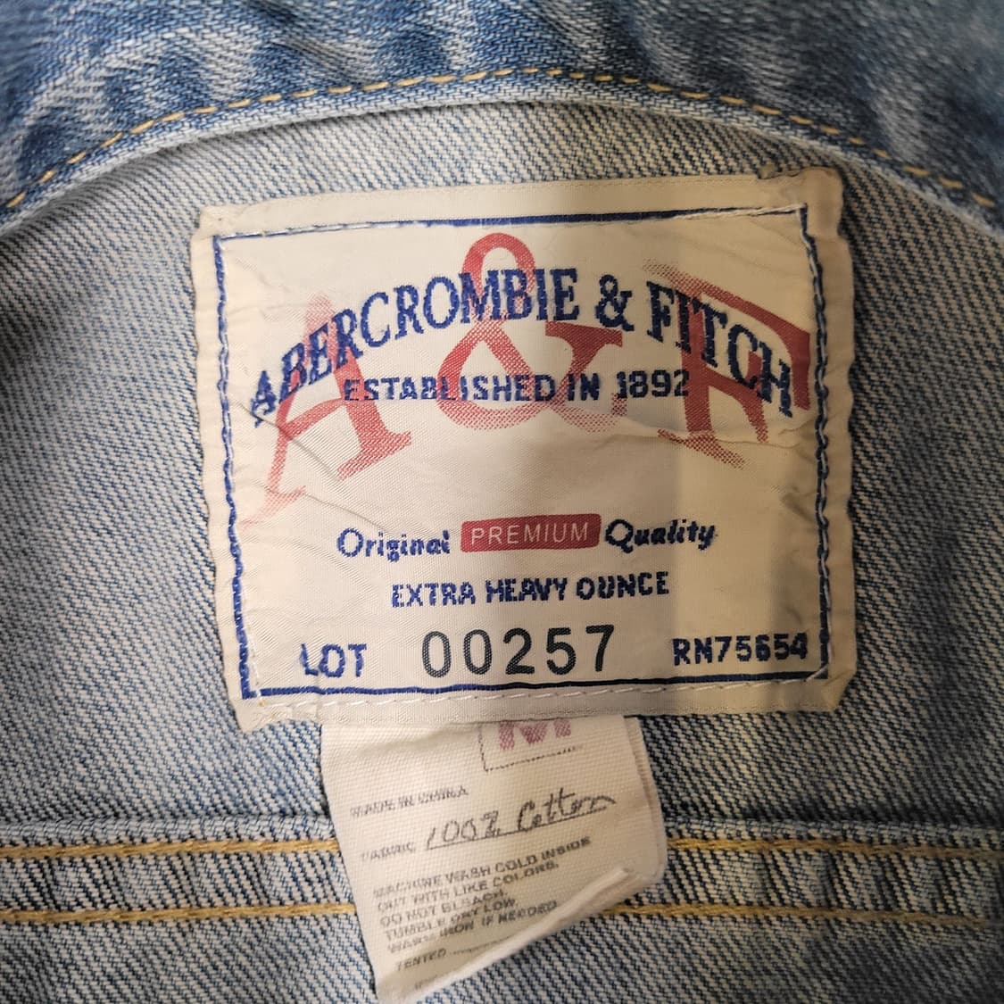 A&F 아베크롬비 데미지 디테일 데님 자켓 상품이미지2