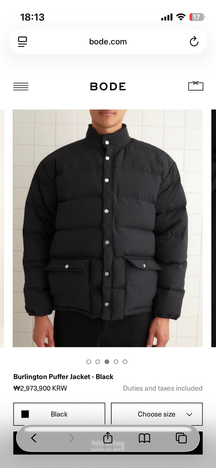 보디(BODE) 벌링턴 다운자켓 상품이미지3