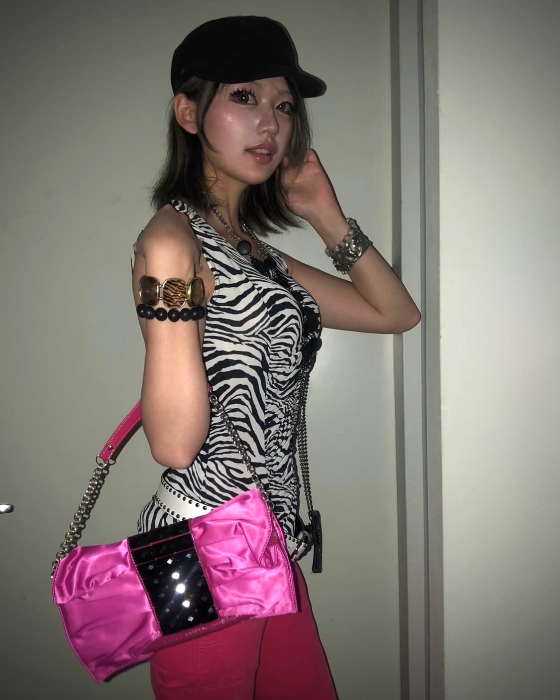 hot pink zebra glam set  상품이미지1