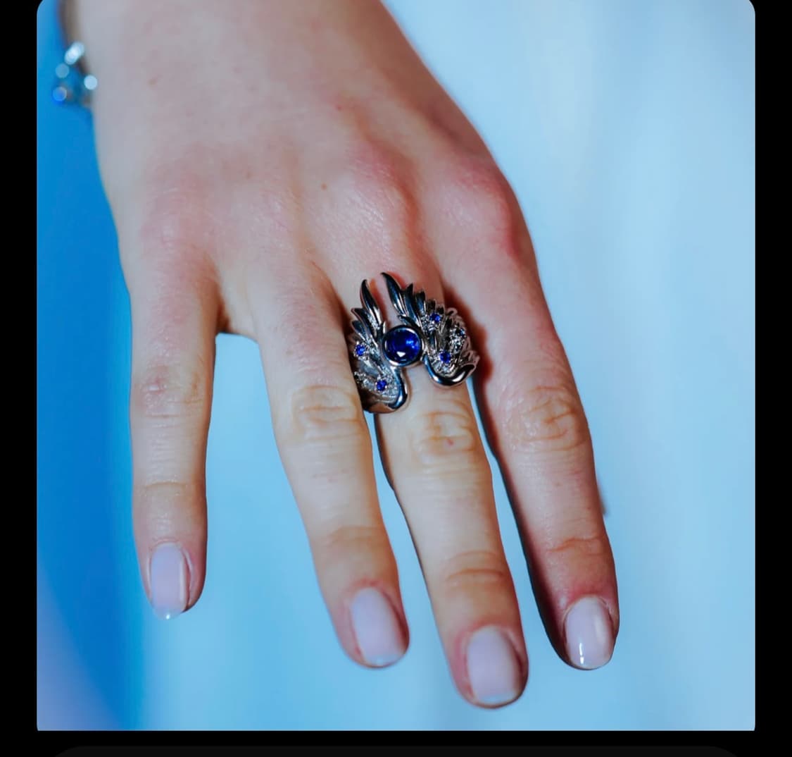 yordy cubic blue ring 상품이미지2