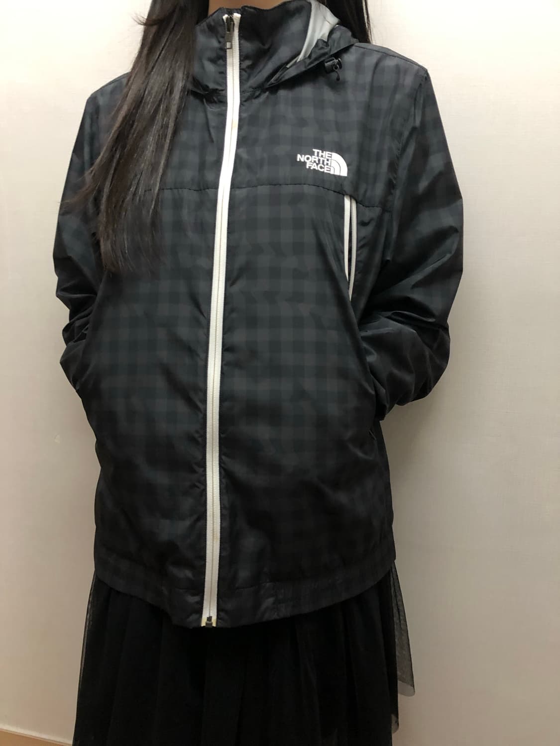 빈티지 노스페이스 체크 바람막이 상품이미지6