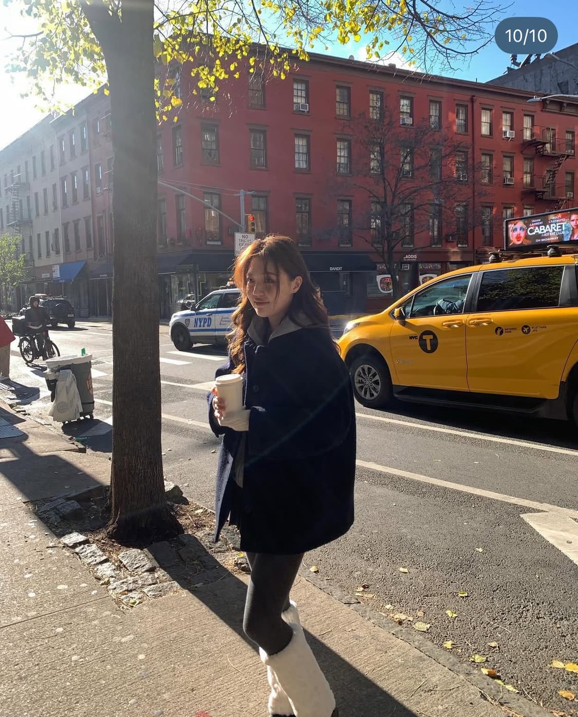 타낫 에토 알파카 하프코트 울 네이비 카라 샵리즈 르플레인 릴리코츠 상품이미지5