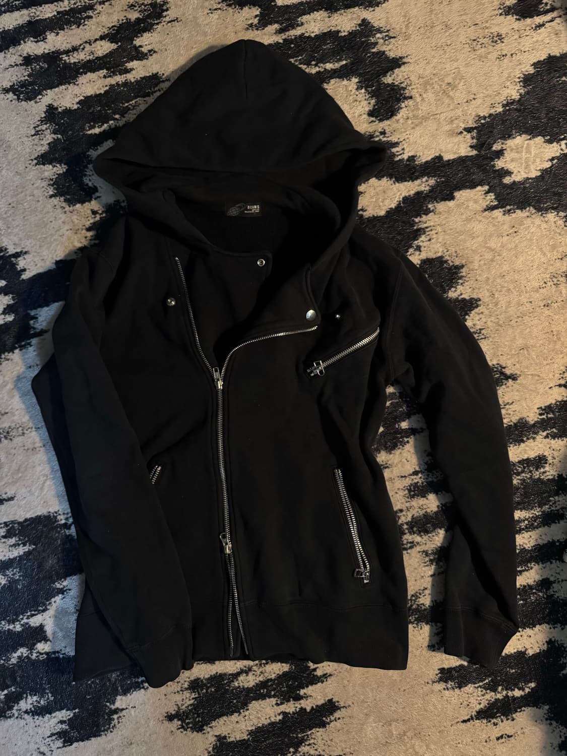 고딕 락시크 펑크 라이더 투웨이 후드집업  상품이미지1