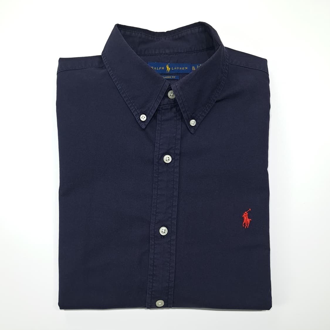 CL526 XL 폴로 코튼 버튼다운 다크네이비 셔츠 남방 상품이미지7