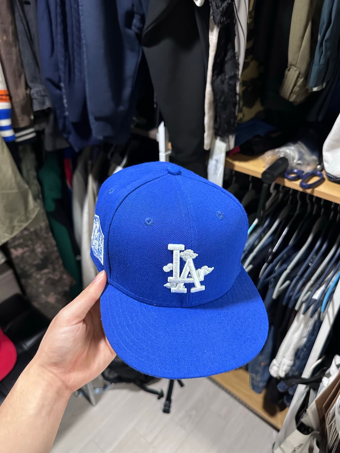 뉴에라 LA 다저스 커스텀 핏티드 7 3/8 (58.7cm) 상품이미지1