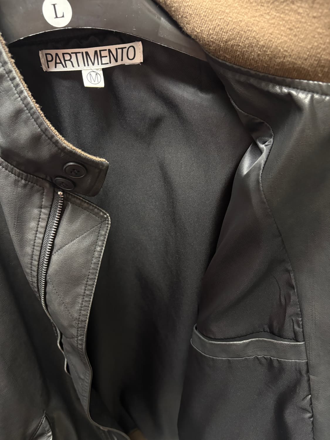 파르티멘토 레더 헤링턴 자켓 상품이미지4