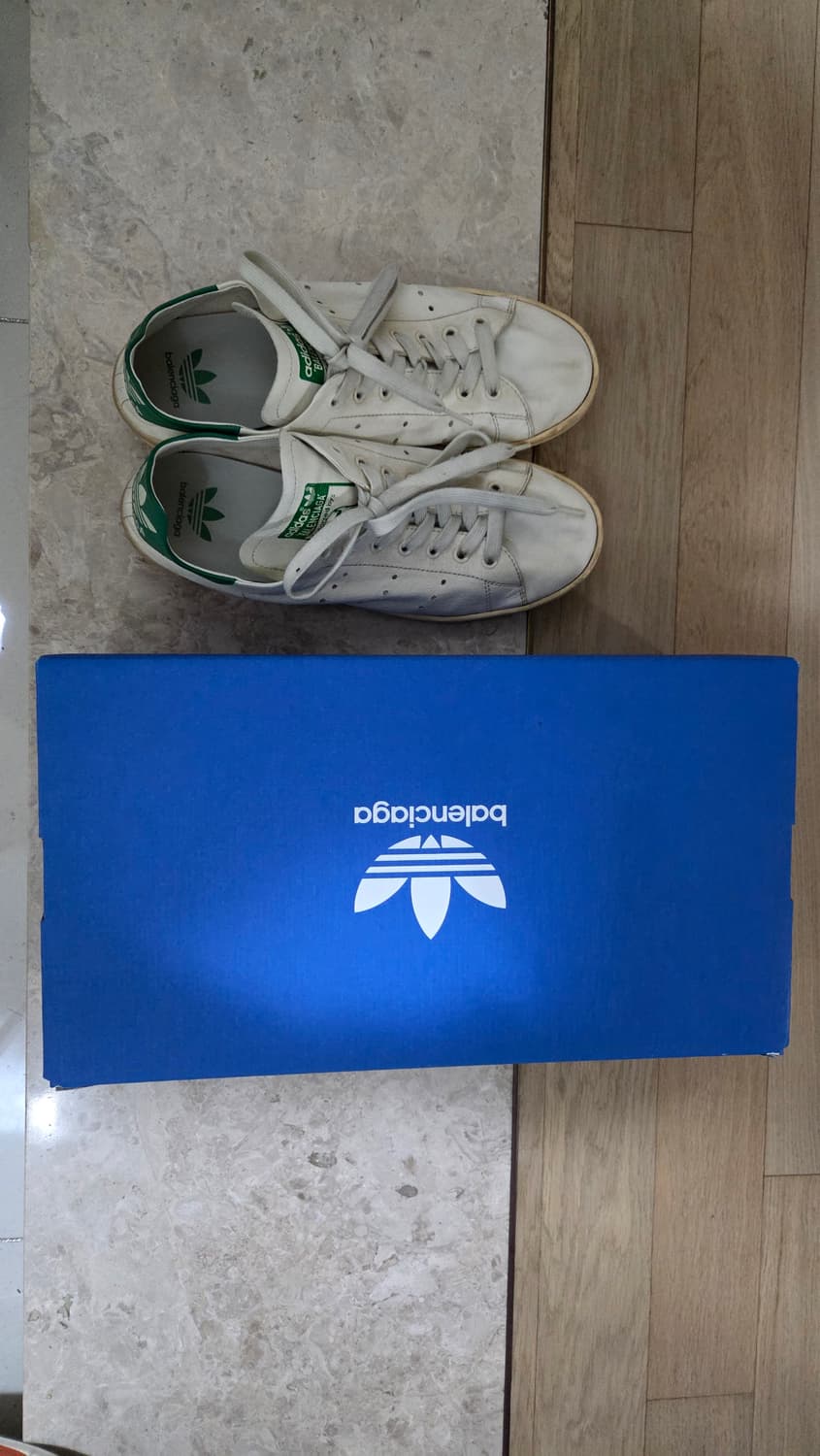 (41) 발렌시아가 아디다스 스탠스미스 원아웃 화이트 그린 상품이미지5