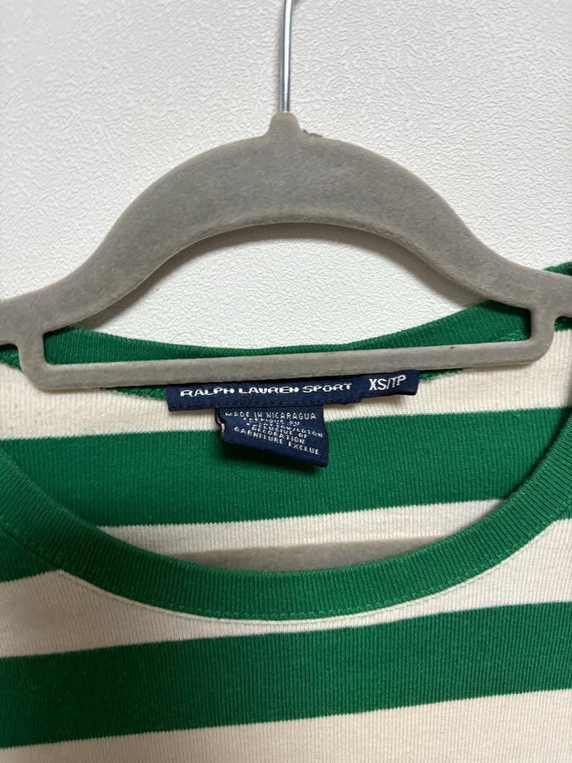 폴로 랄프로렌 배색 스트라이프 롱슬리브 티셔츠 상품이미지4