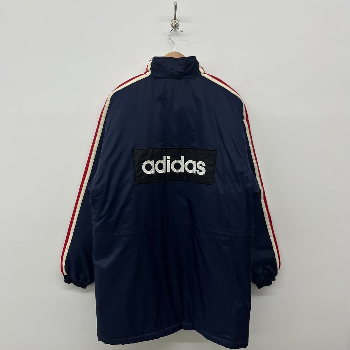 아디다스 네이비 삼선 롱패딩 자켓 남L 상품이미지6