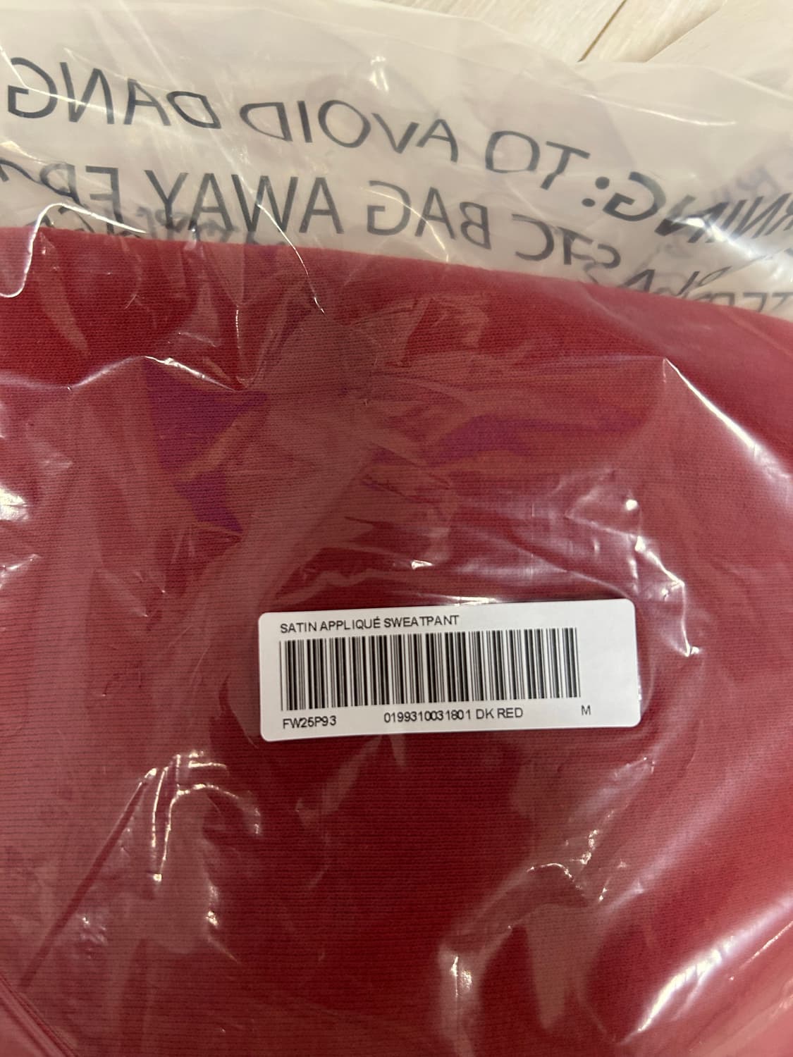 (M) 슈프림 사틴 아플리케 스웻팬츠 - 25fw 상품이미지6