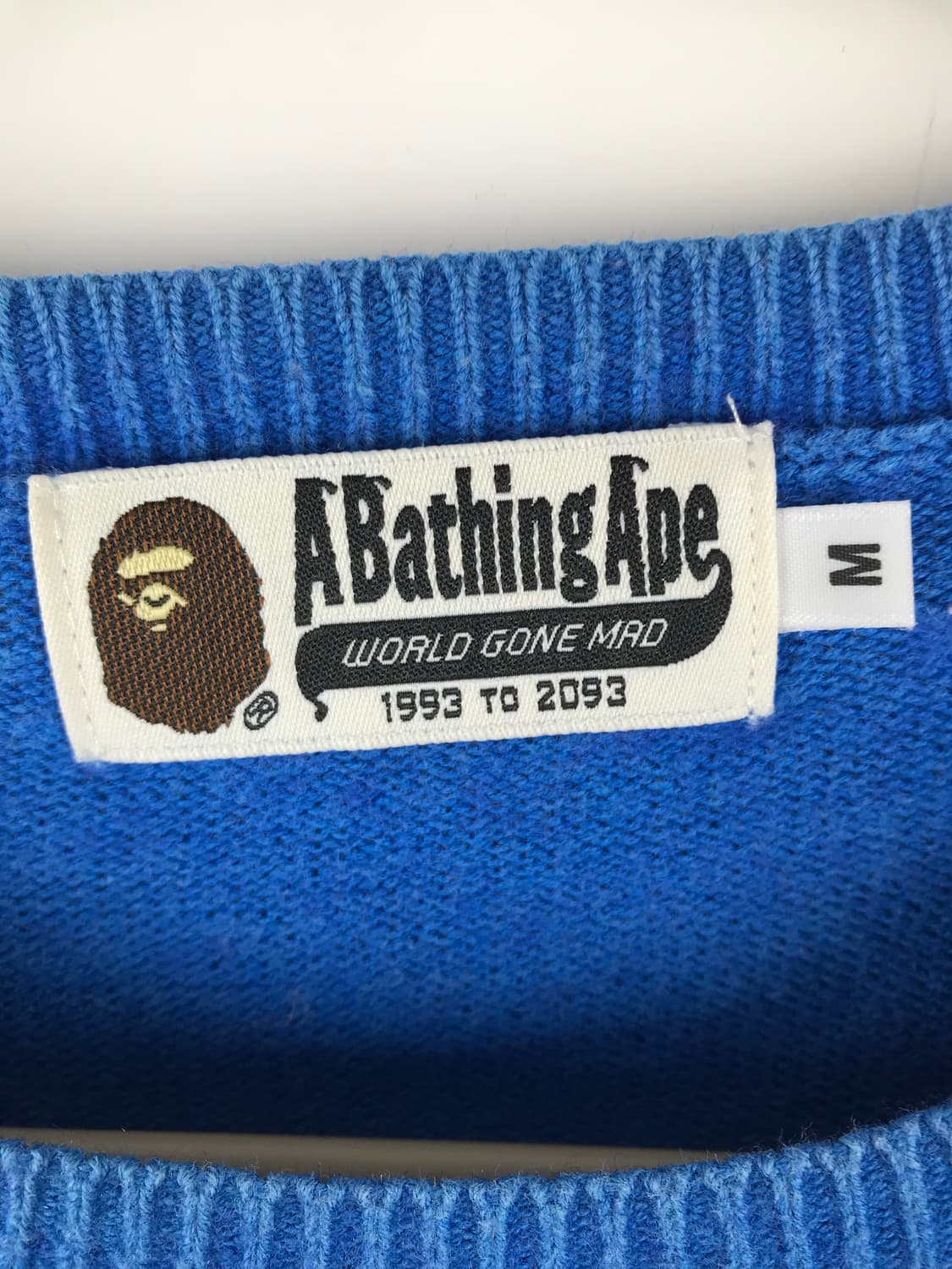 베이프 비로고 블루 니트 스웨터 맨투맨 올드스쿨 bape 빈티지 상품이미지8