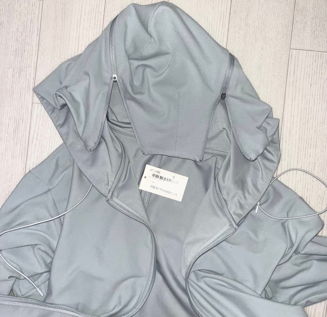 포스트아카이브팩션 센터 그레이 후드 파프 상품이미지2