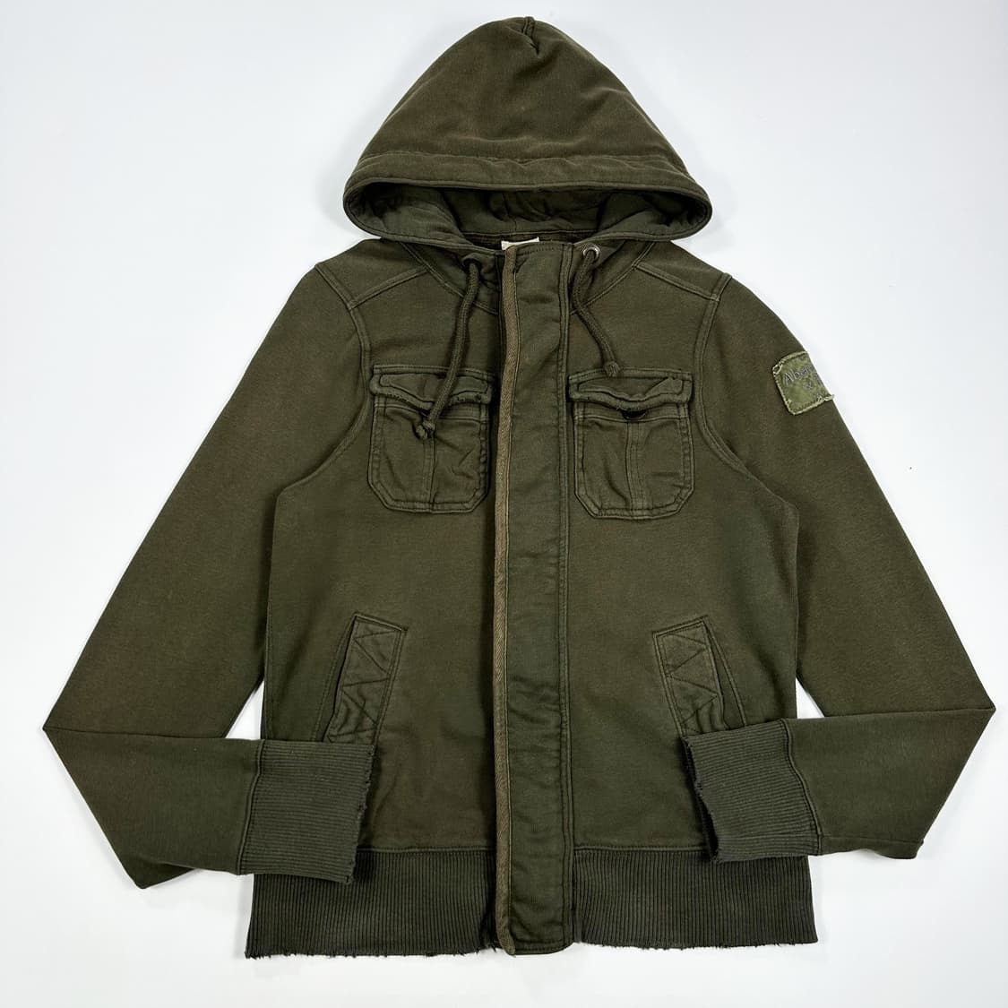 아베크롬비 뉴욕 피치 카키 후드집업 (M 여성추천) 상품이미지2