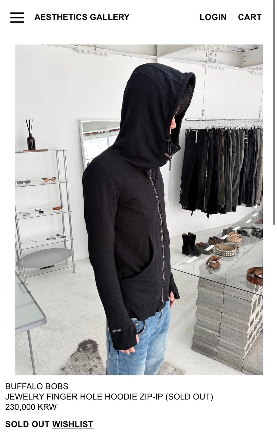 BUFFALO BOBS JEWELRY FINGER HOLE HOODIE 상품이미지2