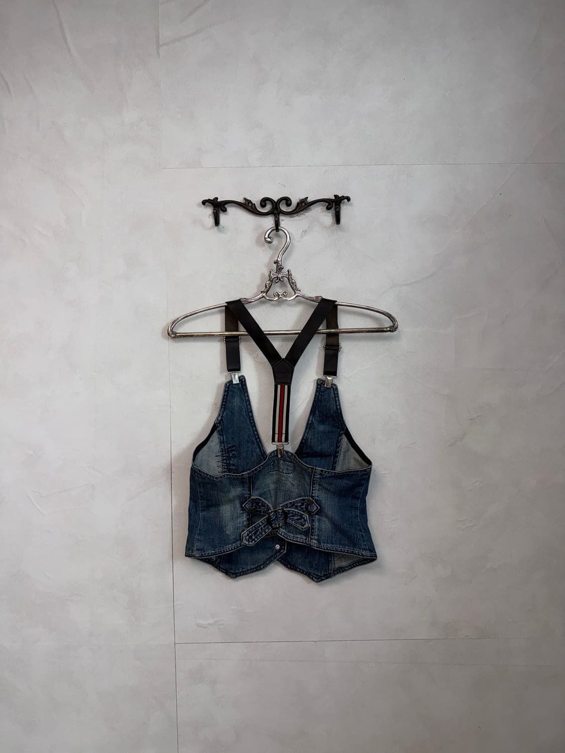 U.G.I.Z denim suspender buckle vest 상품이미지4