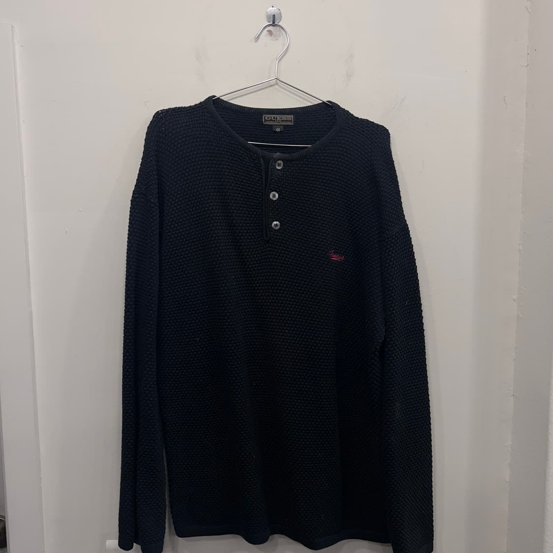 게스 아메리칸 오버핏 와플 헨리넥 롱슬리브 상품이미지2