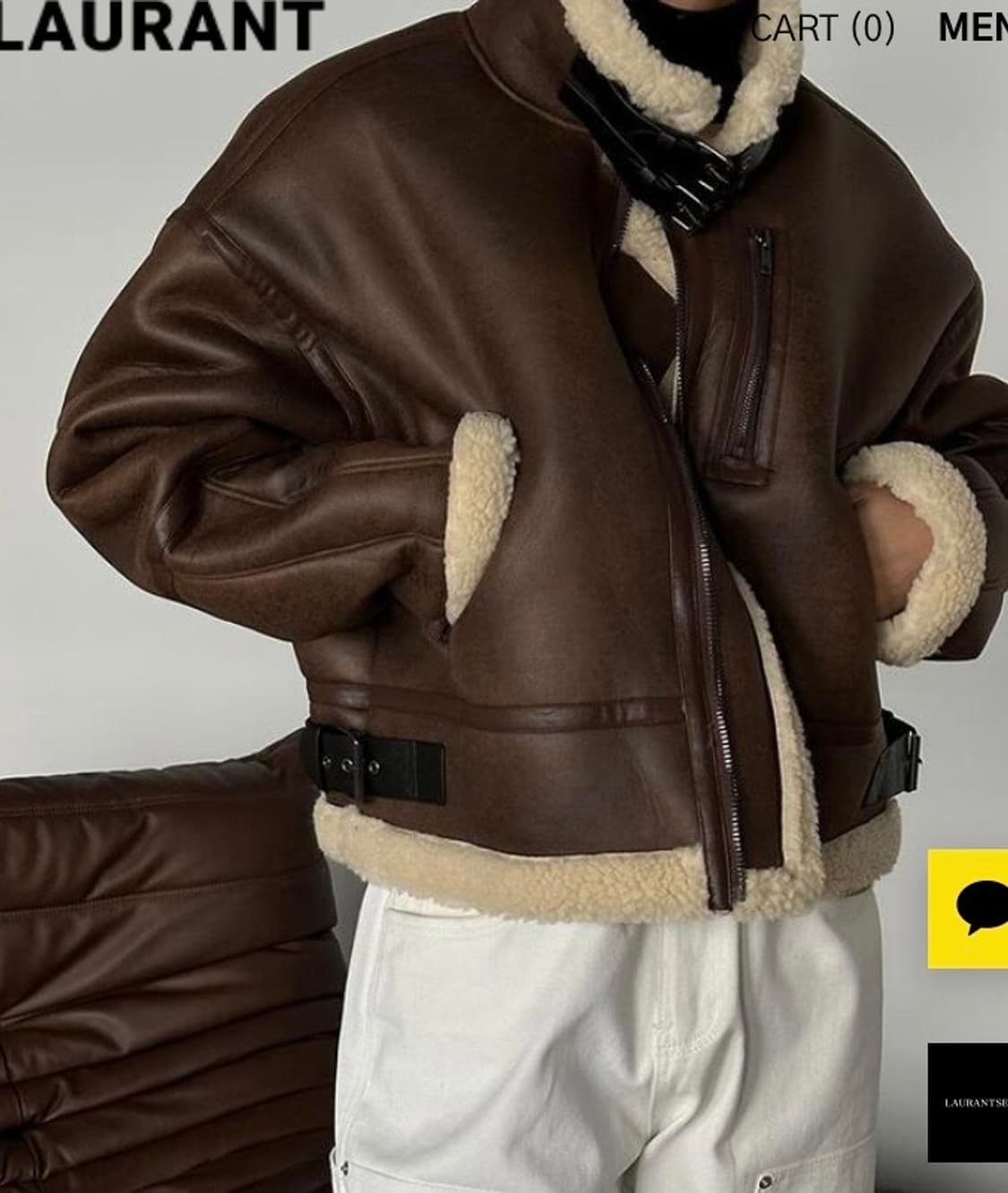 [OS] 로랑051 스웨이드 크롭 무스탕 상품이미지3