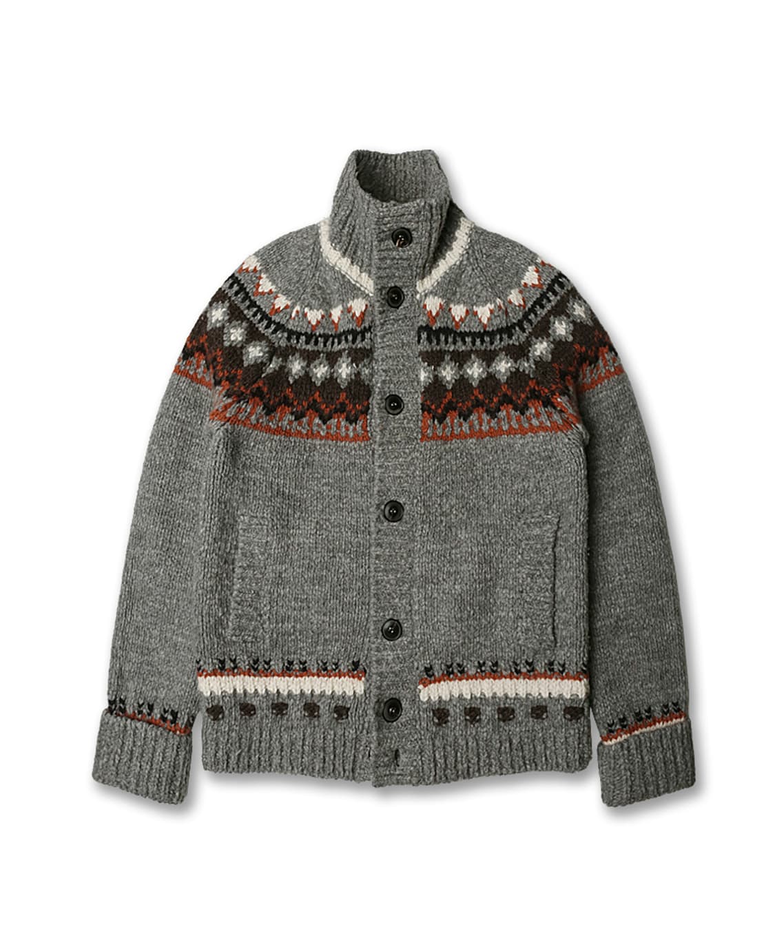 로베르토 콜리나 [Roberto Collina] 노르딕 울 알파카 가디건 상품이미지1