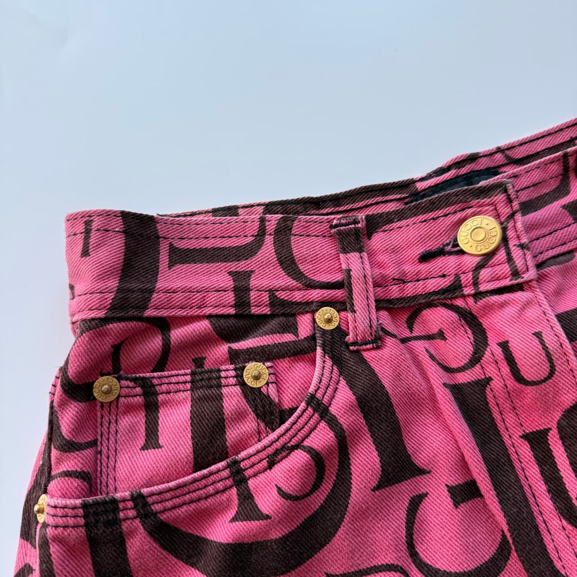 1990s 구찌 톰 포드 시절 데님 스커트  상품이미지4