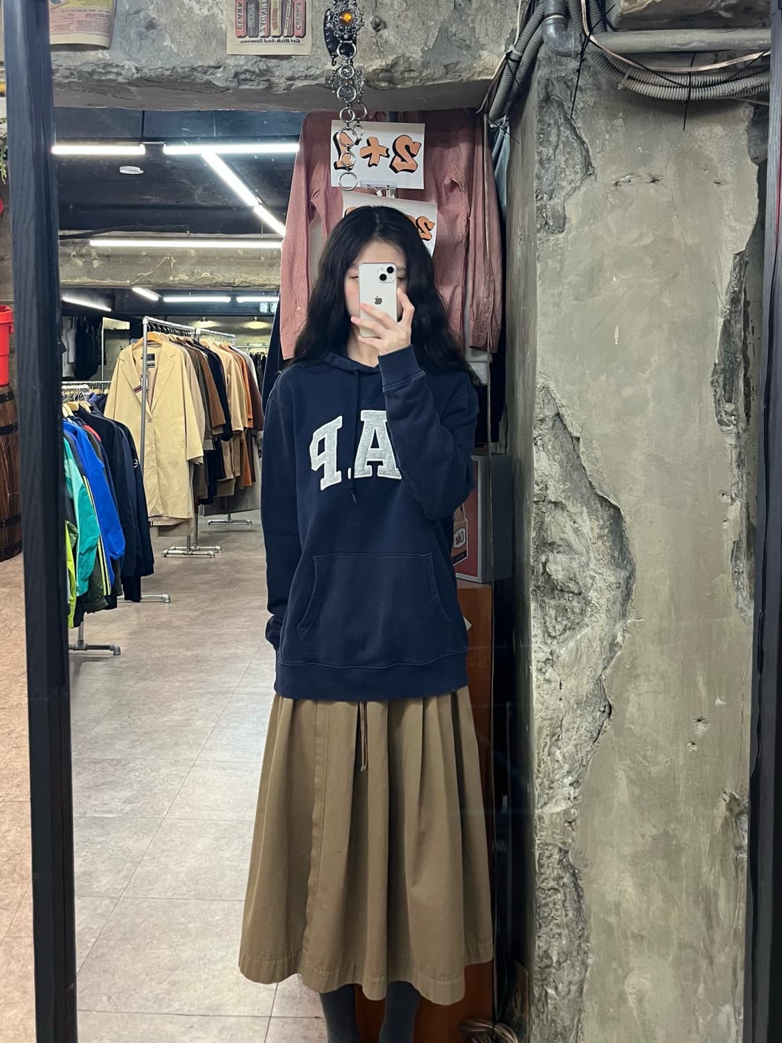 갭 후드티 네이비 M #csz3344 상품이미지2