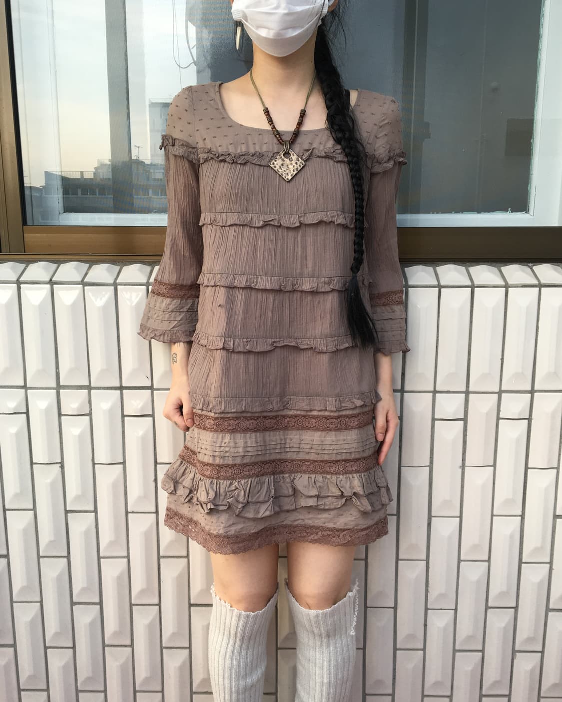 Layer point blouse 상품이미지1