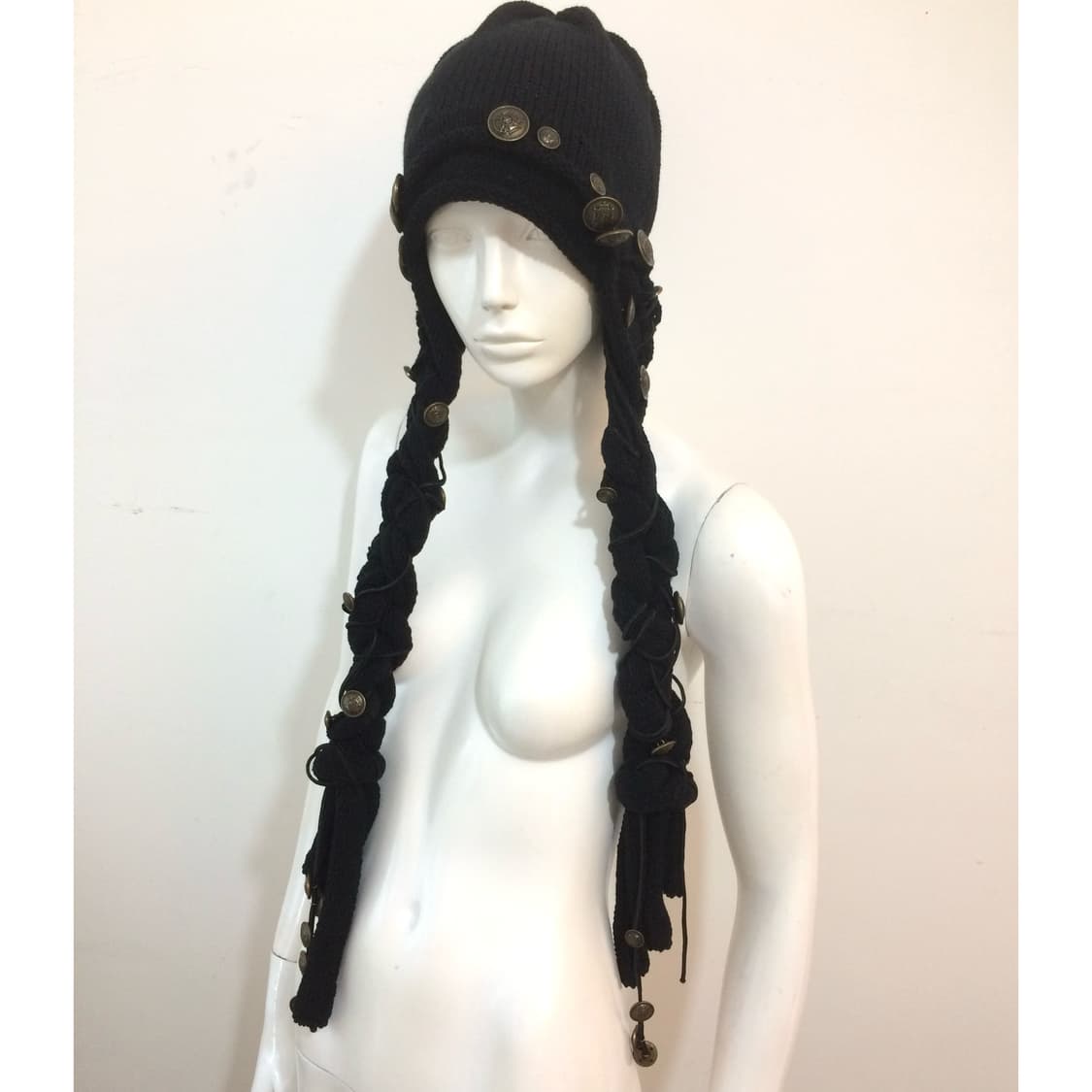 soxjeto x yamimiaogou 나폴레옹 브레이드 니트 모자 상품이미지2