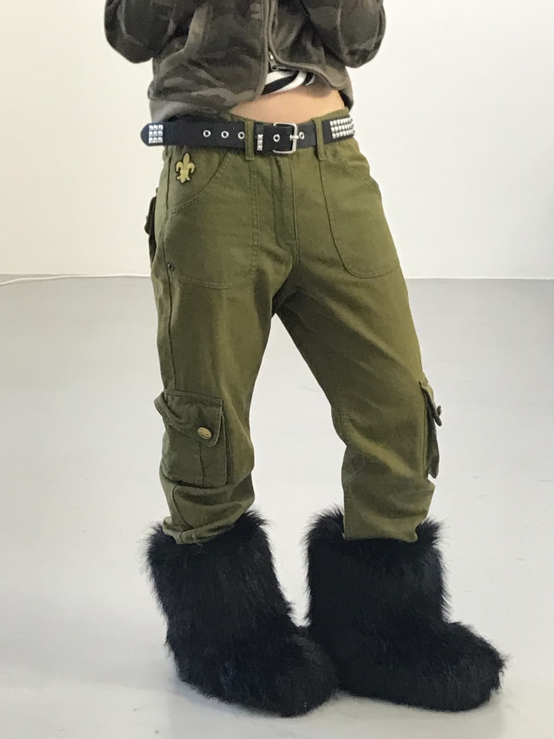 Jpn Y2k Military Cargo Pants – S 상품이미지1